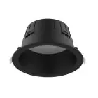 Noxion Downlight LED Hera Profondo Incasso Nero 15W 1500lm 80D - 827-830-840 CCT | 176mm - Ritaglio 150mm